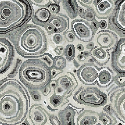 Мозаика Decori 10 New Malachite Grey 129.1x129.1