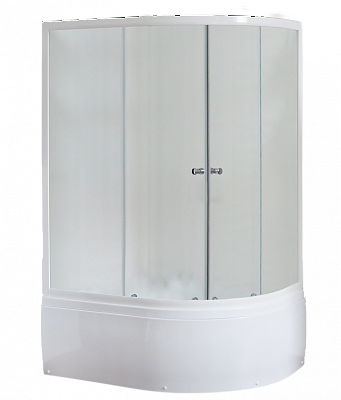 Душевой уголок Royal Bath 8120BK-C матовое левый