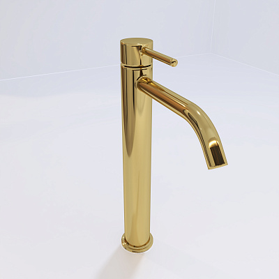 Смеситель высокий для раковины без д/к, Медовое золото LIGHT Paffoni LIG081HG