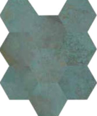 Trace Mint 3D Hexagons 28x34