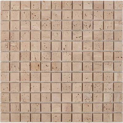 PIX 258 Travertine, чип 23х23 мм, сетка 305х305х4 мм, Матовая PIX 258 Travertine, чип 23х23 мм, сетка 305х305х4 мм, Матовая