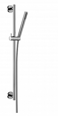 Душ.стойка из латуни LIFE 755мм, фиксаторы неподвиж. из металла, поворот.подвиж.крепл.для душа из металла , душ из металла , шланг из PVC 1500мм, хром