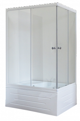 Душевой уголок Royal Bath 8100BP-T прозрачное левый