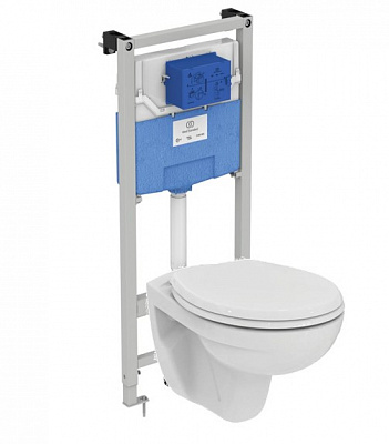 Комплект Ideal Standard Eurovit Prosys с подвесным унитазом и инсталляцией K881201PT15 Комплект Ideal Standard Eurovit Prosys с подвесным унитазом и инсталляцией K881201PT15