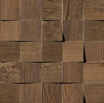 Мозаика Axi Dark Oak Mosaico 3D 35x35 Мозаика Axi Dark Oak Mosaico 3D 35x35