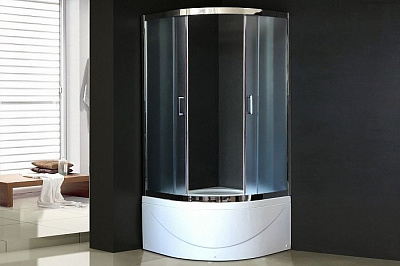 Душевой уголок Royal Bath RB 90BK-C-CH (матовое)