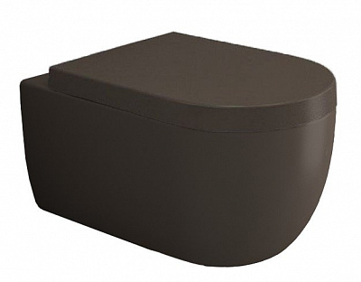 Унитаз подвесной Bocchi V-Tondo 1416-025-0129, кофейный матовый