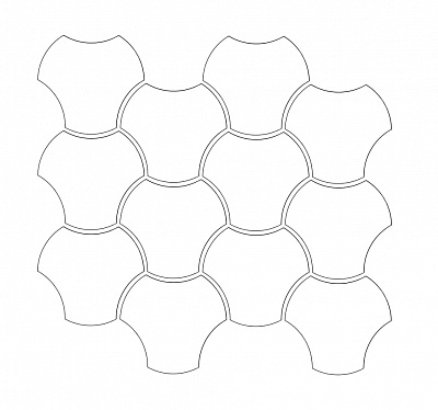 Мозаика Cielo E Terra Mozaika Griggio Up Down 1 Mat 10 mm 29.8x34.3