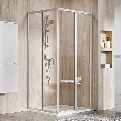 Душевая дверь Ravak SUPERNOVA SRV2-90 S сатин+ прозрачное стекло