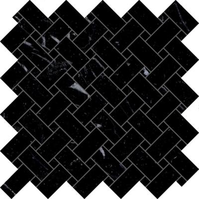 Intrecci Nero Marquinia Full Lappato 30x30