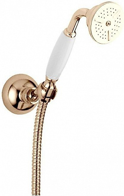 Набор душ ручной+крепление из металла, шланг 1500мм металл , модель BELINDA, цвет Бронза