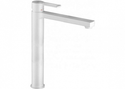 Смеситель для раковины ВЫСОКИЙ без д/к, Белый матовый