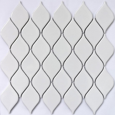 Мозаика Mosaics Melany White Glossy 26.4x28