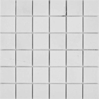 PIX 296 Thassos, чип 48x48 мм, сетка 305х305x6 мм, Полированная PIX 296 Thassos, чип 48x48 мм, сетка 305х305x6 мм, Полированная