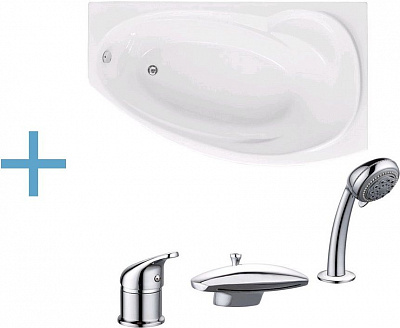 Акриловая ванна Aquanet Jersey 170x90 R (каркас + смеситель Aquanet Practic 2 AF111-63B) Акриловая ванна Aquanet Jersey 170x90 R (каркас + смеситель Aquanet Practic 2 AF111-63B)