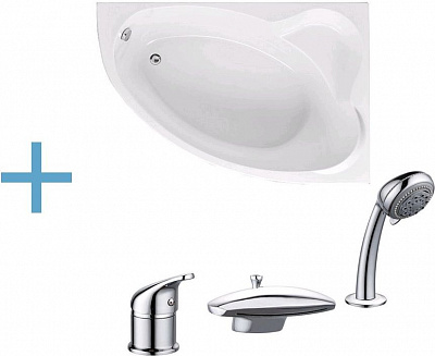 Акриловая ванна Aquanet Mayorca 150x100 R (каркас + смеситель Aquanet Practic 2 AF111-63B) Акриловая ванна Aquanet Mayorca 150x100 R (каркас + смеситель Aquanet Practic 2 AF111-63B)