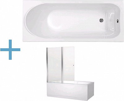 Акриловая ванна Aquanet West 150x70 (+ шторка Aquanet Alfa 4 NF6222-pivot) Акриловая ванна Aquanet West 150x70 (+ шторка Aquanet Alfa 4 NF6222-pivot)
