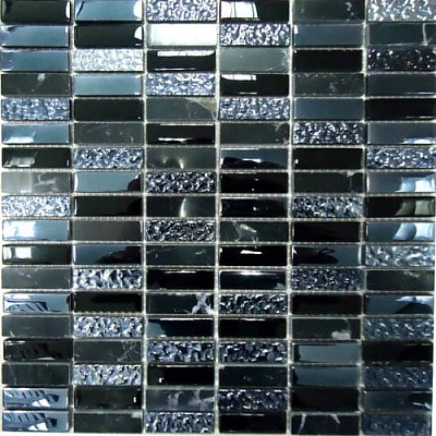 Мозаика Mosaics Super Line Black 30x30