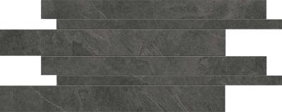 Ergon Cornerstone Listelli Sfalsati Slate Black Slim 30x60