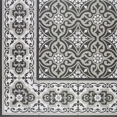 Normandy Cenefa Black 20x20