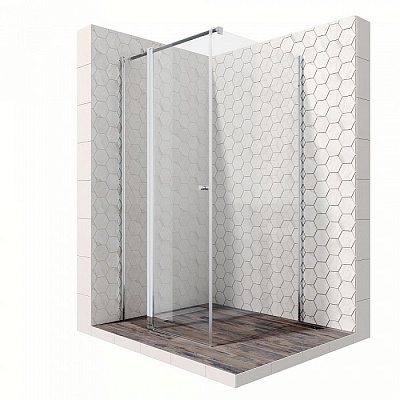 Душевой уголок Ambassador Nord 13011105 90x90x200 профиль хром, стекло прозрачное