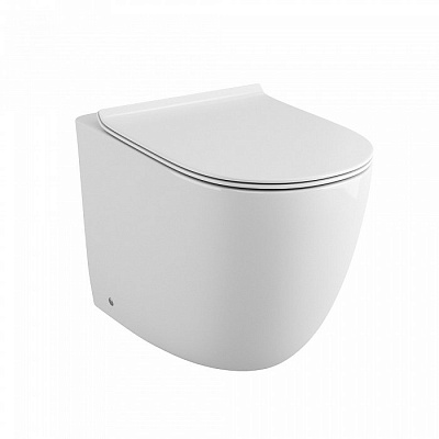 Унитаз приставной Grossman GR-PR4411S безободковый с сиденьем с микролифтом, белый Унитаз приставной Grossman GR-PR4411S безободковый с сиденьем с микролифтом, белый