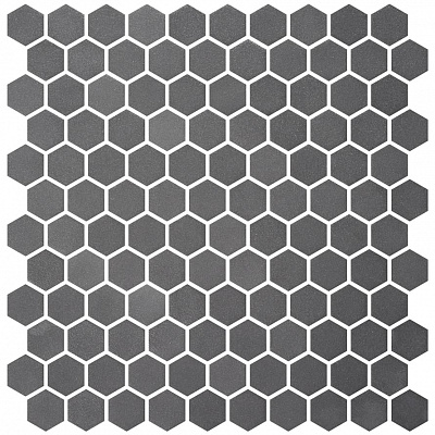 Мозаика Hex Stoneglass Grey 30.1x29