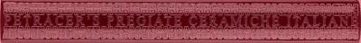 Sigaro Bordeaux Con Griffe E Cornice 2.5x20