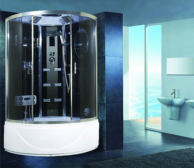 Душевая кабина Niagara Premium NG-918-01N 150x150x220 с гидромассажем стекло тонированное