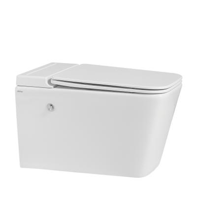 Унитаз ABBER Rechteck AC1202P подвесной белый с импульсным смывом Унитаз ABBER Rechteck AC1202P подвесной белый с импульсным смывом