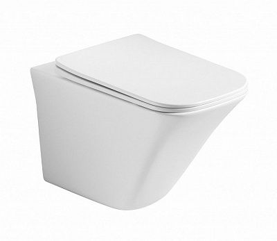 Унитаз подвесной Ceramica Nova Mono Rimless CN1902 35 x 50 x 36 см безободковый с сиденьем Soft Close