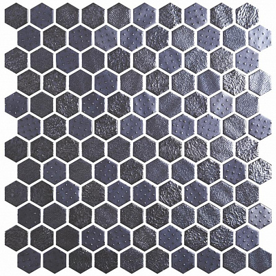 Мозаика Hex Metal Blends Black 30.1x29