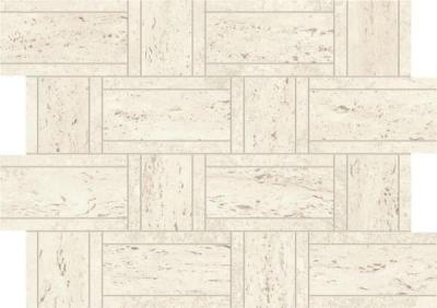 Marvel Travertine White Mosaico Basketweave 35x47