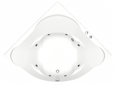 Гидромассажная ванна Bas Ривьера 161х161