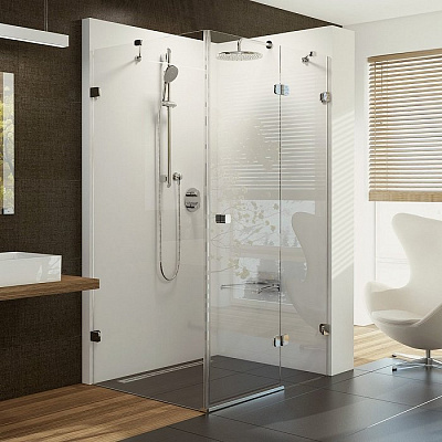 Душевой уголок Ravak BRILLIANT BSDPS-110/80 R хром+ прозрачное стекло Душевой уголок Ravak BRILLIANT BSDPS-110/80 R хром+ прозрачное стекло