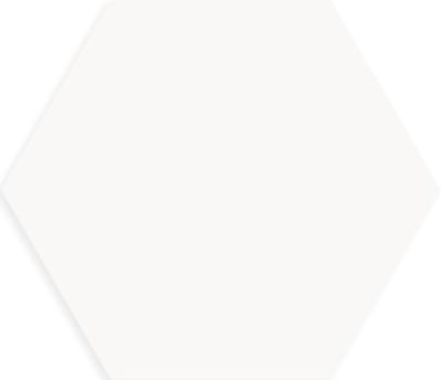 White Satinado Hexagonal