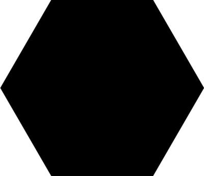 Black Satinado Hexagonal