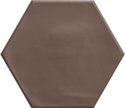 Geometry Hex Brown Matt 15x17.3