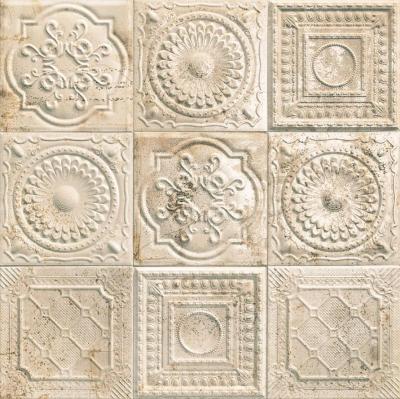 Tin Tile Rusty Cream 20x20