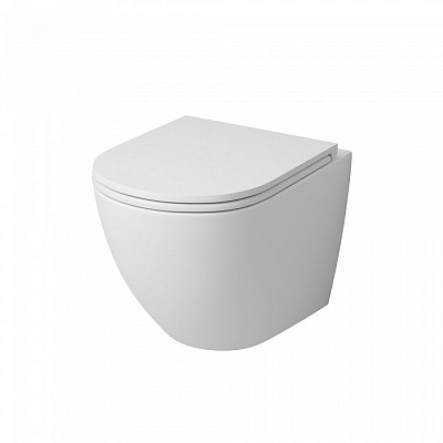 Унитаз подвесной Grossman GR-4455MS безободковый с сиденьем с микролифтом, белый