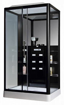 Душевая кабина Loranto CS 129 3A L 90x150x215 см черная