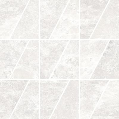 White Mosaico Trapezio 30x30