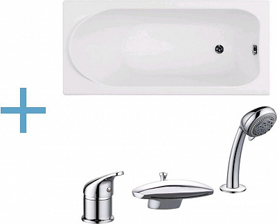 Акриловая ванна Aquanet Nord 150x70 (каркас + смеситель Aquanet Practic 2 AF111-63B) Акриловая ванна Aquanet Nord 150x70 (каркас + смеситель Aquanet Practic 2 AF111-63B)
