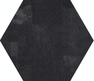 Esagono Decor Nero 60x60