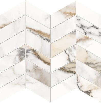 Provenza Unique Marble Mosaico Arrows Paonazzetto Silktech 30x30