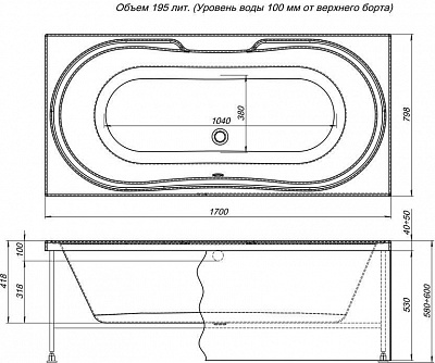 Акриловая ванна Aquanet Valencia 170x80 Акриловая ванна Aquanet Valencia 170x80