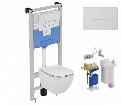 Комплект Ideal Standard Prosys Tesi с подвесным унитазом и инсталляцией R029901 Комплект Ideal Standard Prosys Tesi с подвесным унитазом и инсталляцией R029901