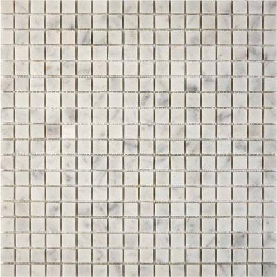 PIX 239 Bianco carrara, чип 15х15 мм, сетка 305х305х4 мм, Матовая PIX 239 Bianco carrara, чип 15х15 мм, сетка 305х305х4 мм, Матовая
