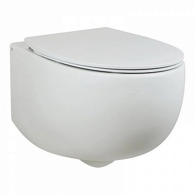 Унитаз подвесной AeT Dot 2.0 с креплениями, белый матовый S555T0R0V6101