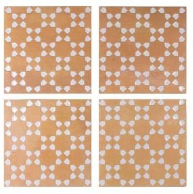 Decor Tan White 15x15